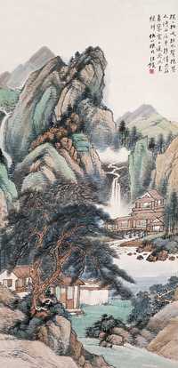 汪仲山 山水 轴